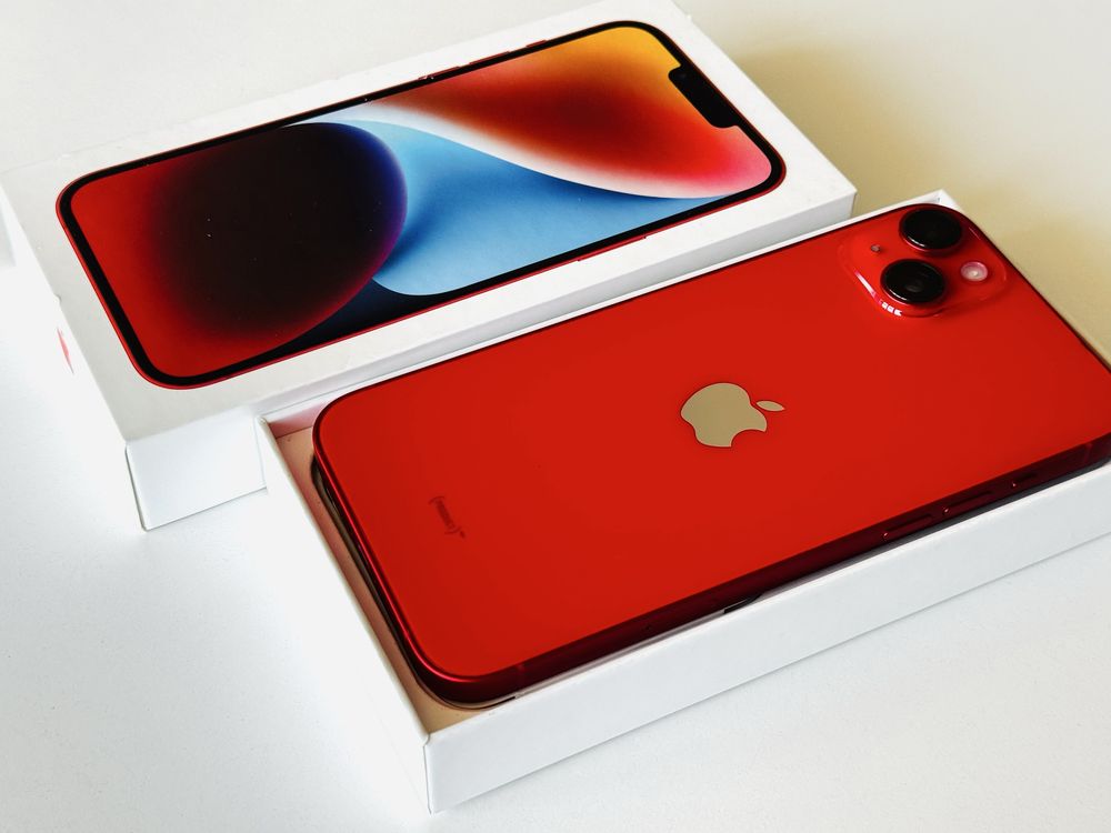 НОВ! Iphone 14 Plus 128GB Red 100% Батерия! Гаранция 6 месеца