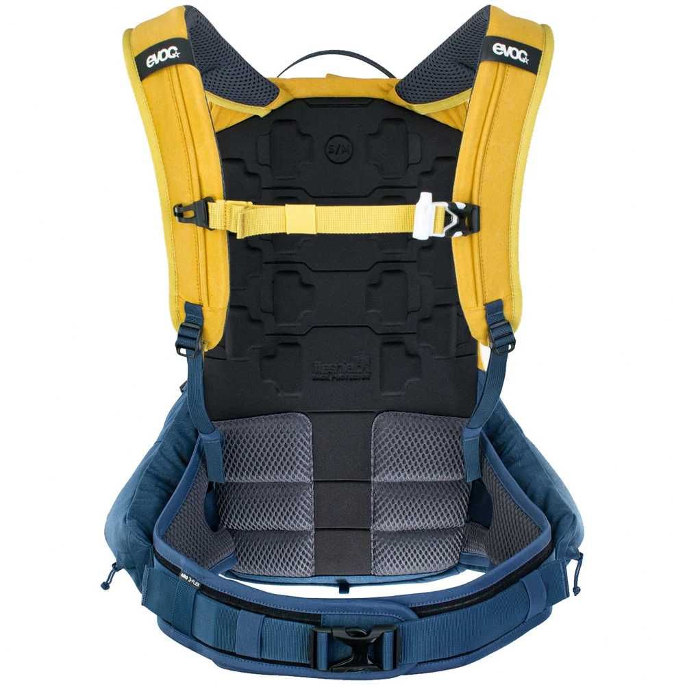 Раница EVOC Protective Trail Pro 16 S/M Жълто/Зелено