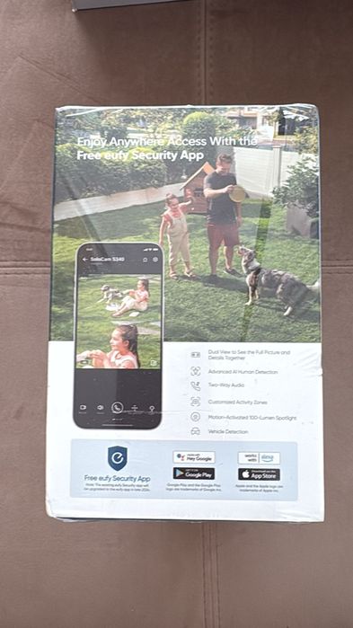 Camera eufy SoloCam S340 Dual Camera, Wireless, Panou Solar