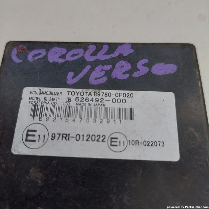 Imobilizator TOYOTA COROLLA Verso (ZER_, ZZE12_, R1_) [ 2004 - 2009 ]