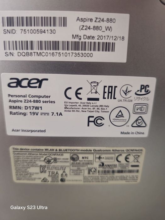 Моноблок Acer Aspire z24-880 series