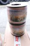 Rola fir rosu-alb 10mm insertie metalica 4x0.16mm 250m gard electric