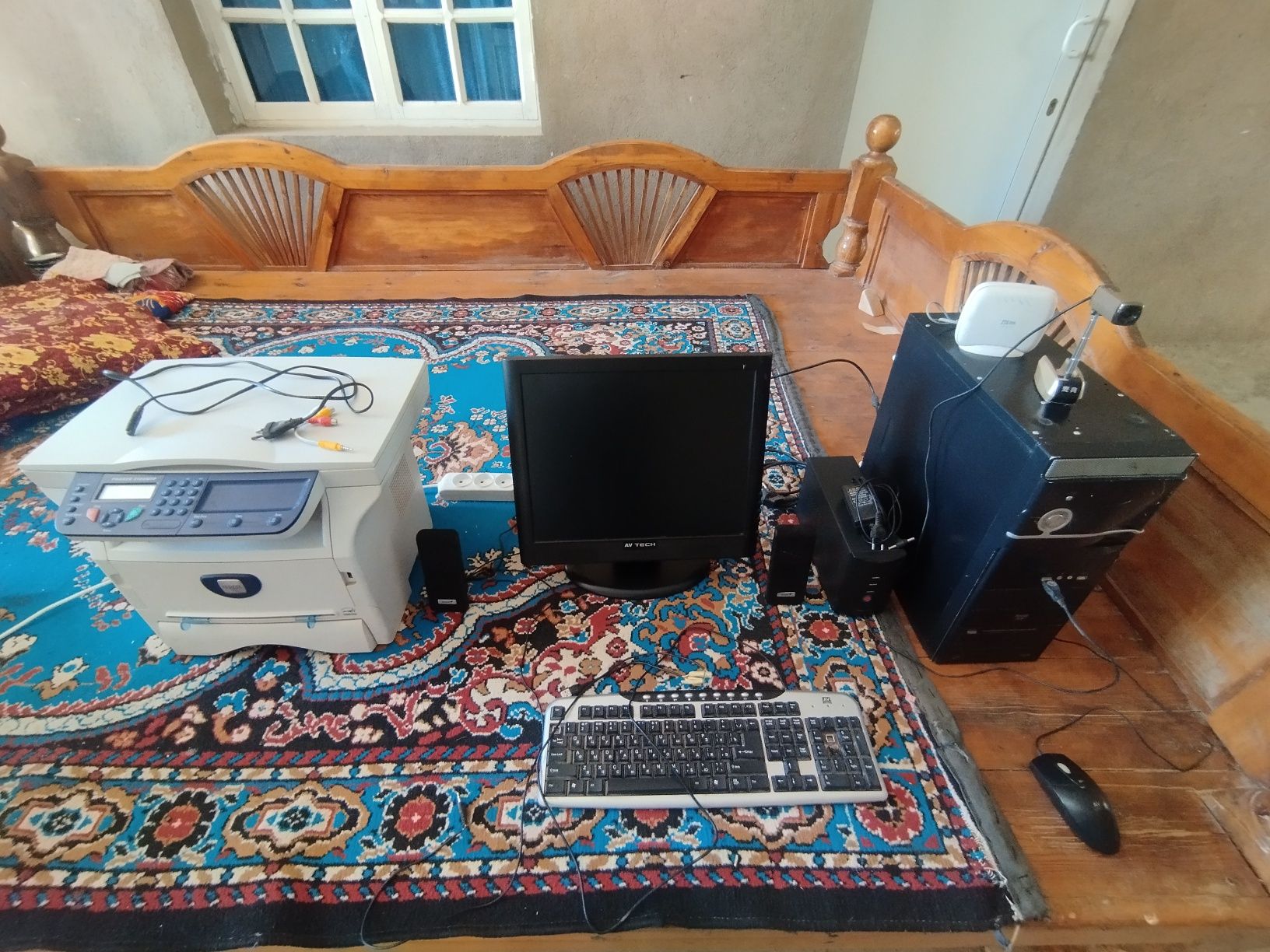 Компьютер, Принтер 3в1, ups,модем, колонки, веб камера,