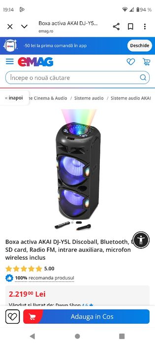 Vând boxa akai în stare bună