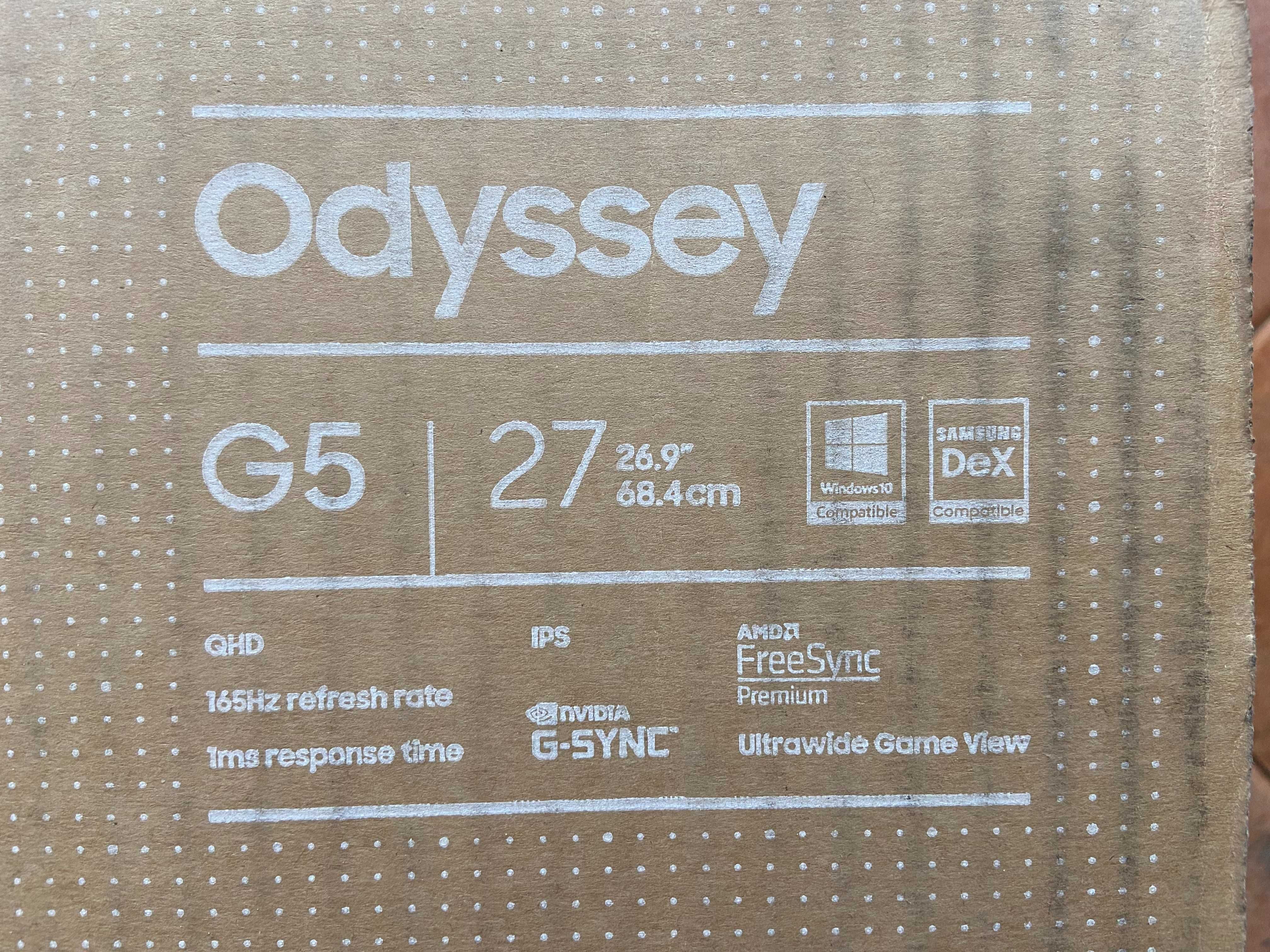 Монитор Samsung Odyssey G5 27" IPS 2560X1440 165Hz 1ms G-sync FreeSync