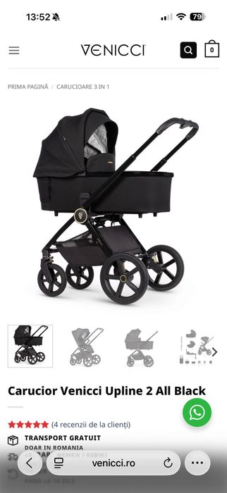 Cărucior Venicci Tinum 2 în 1