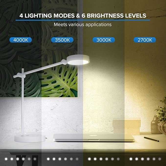 Lampa LED SANSI, control tactil, 6 niveluri luminozitate-10W950lumeni
