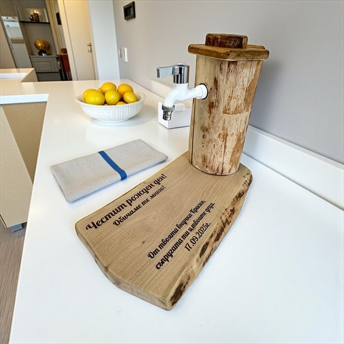 Диспенсър за Алкохол ръчно изработен