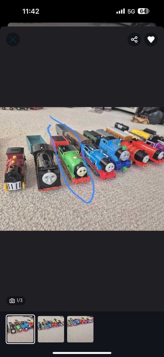 Colecție trenulețe Thomas&Friends cu locomotive și vagoane ap 20 piese