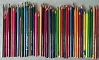Цветные карандаши, 43 шт., б/у