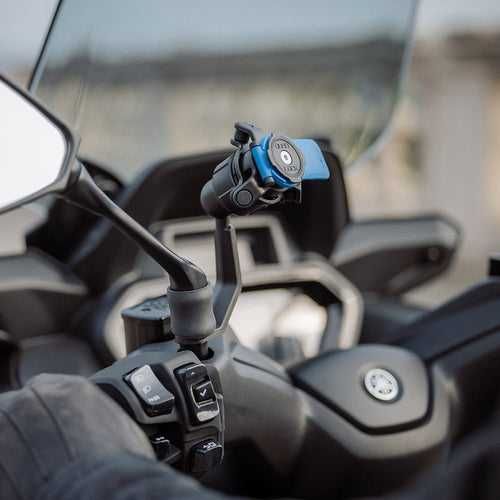 Suport telefon Quad Lock cu prindere pentru oglinda SCUTER/MOTO/ATV