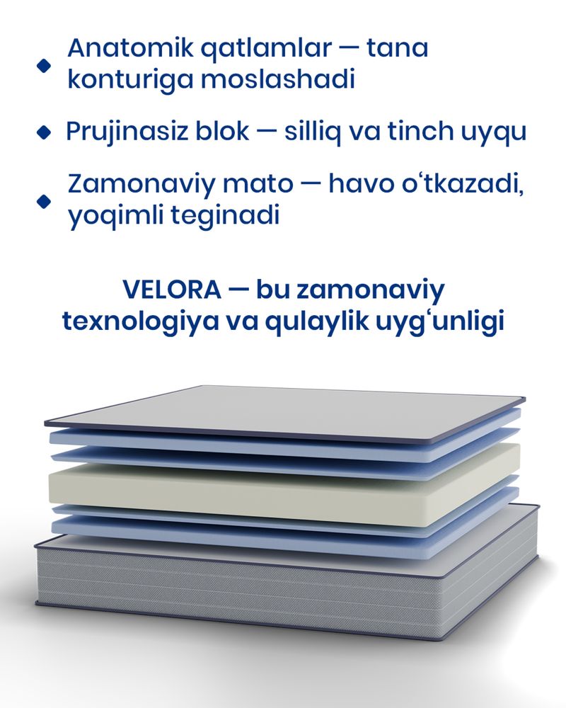 Yumshoq, hashamatli va sokin uyquni xohlaysizmi?