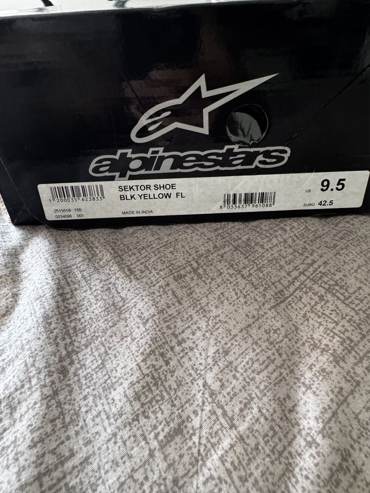 Ghete moto sport/touring Alpinestars SEKTOR verde neon 42,5