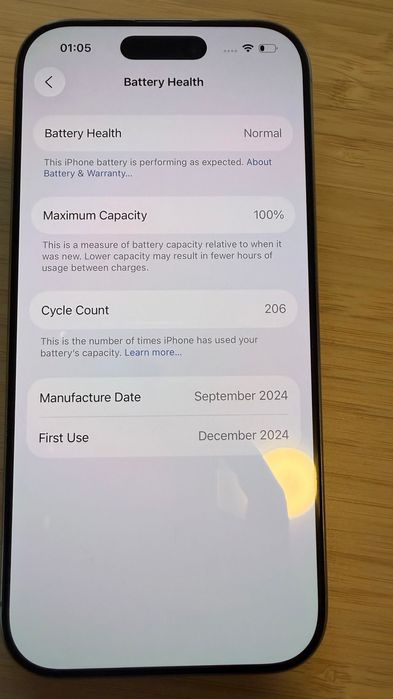 Iphone 16 Pro 256 impecabil 100% baterie