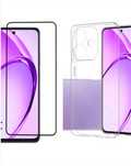 Husa Silicon Clear Slim si Folie Sticla - OPPO A40/A60/A79/A80/A5 PRO