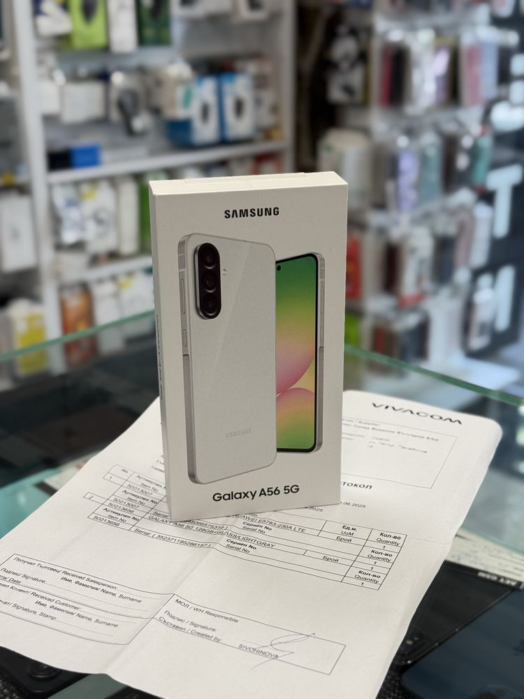 Samsung A56 128GB 5G Gray чисто нов!