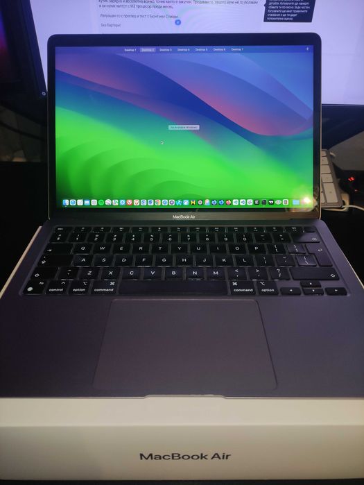 Apple MacBook AIR 13 M1 8GB RAM, 256GB SSD в перфектно състояние