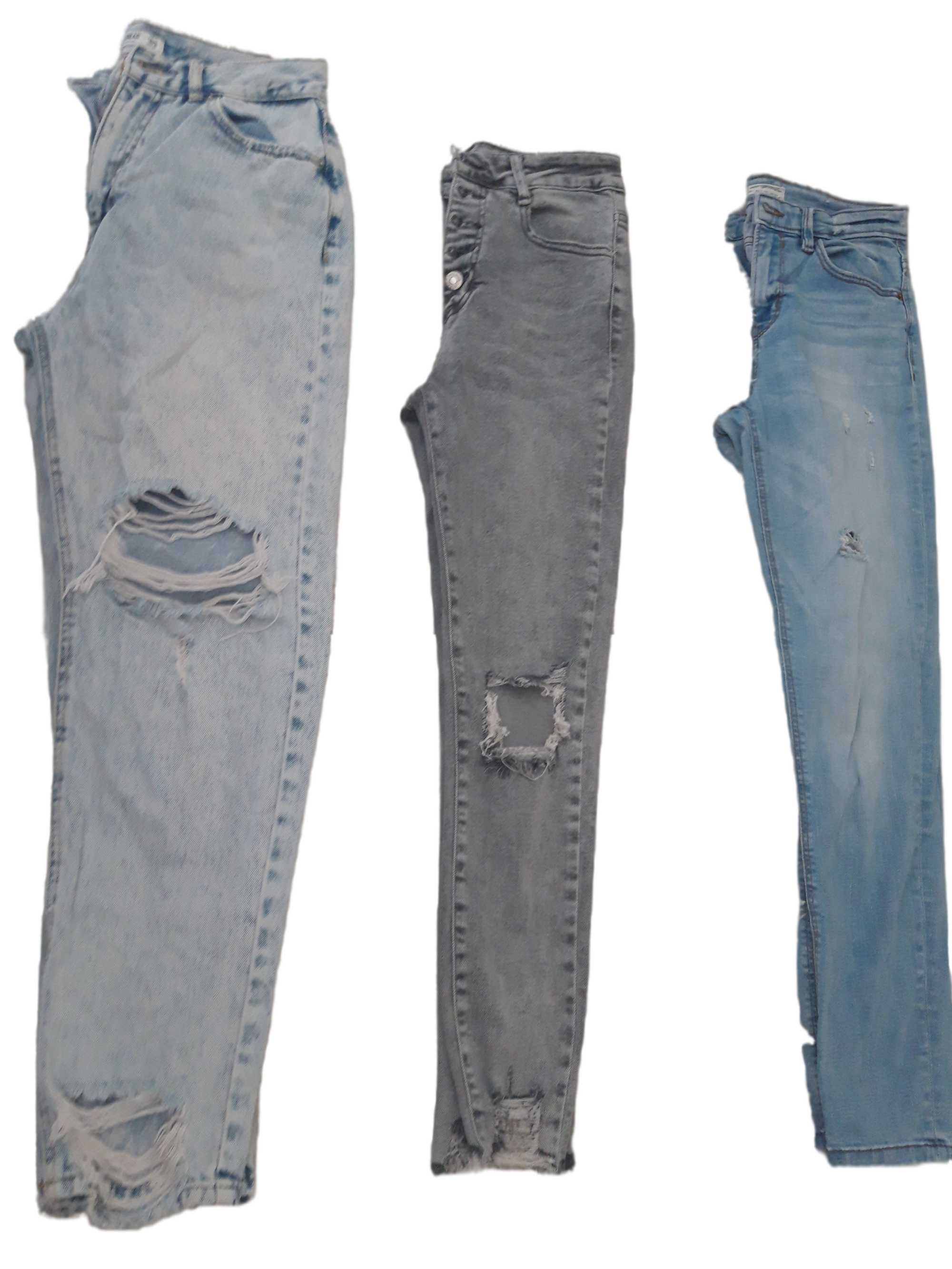 Blugi/Jeans dama drepti si rupti originali - lot 6 perechi S/M