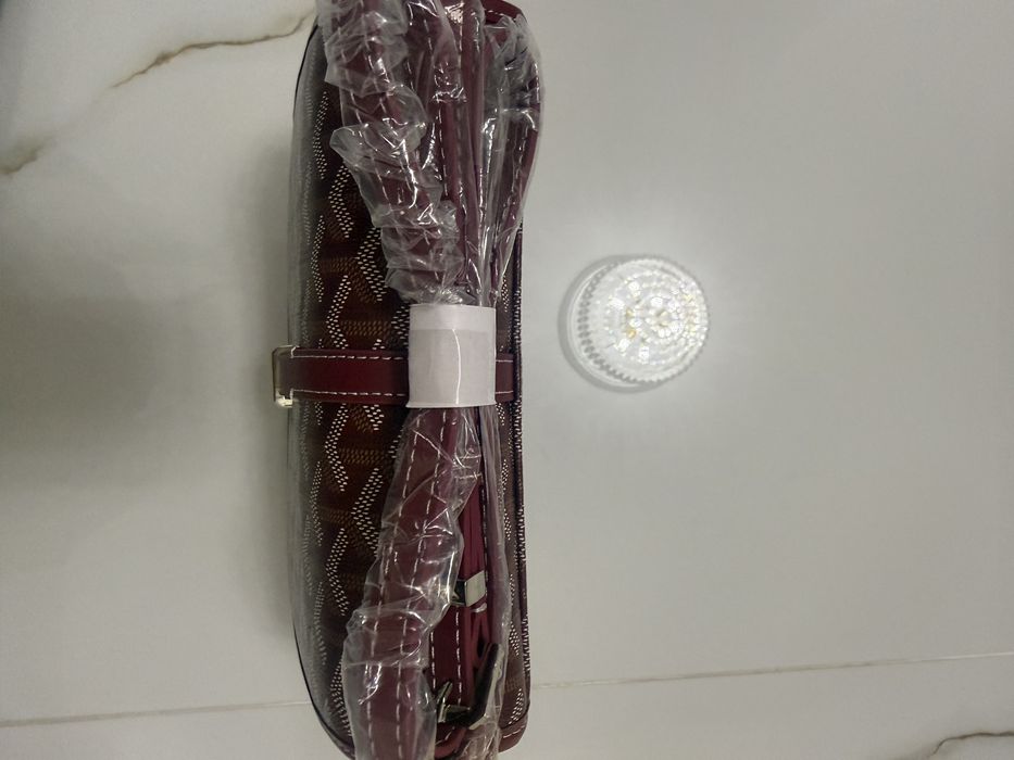 Geantă tip crossbody, model Goyard – vișiniu/burgundy