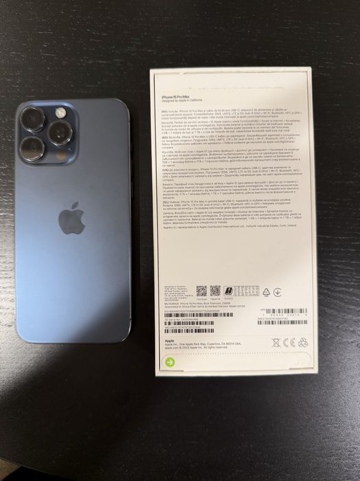 Vand Iphone 15 Pro Max Blue Titanium 256gb