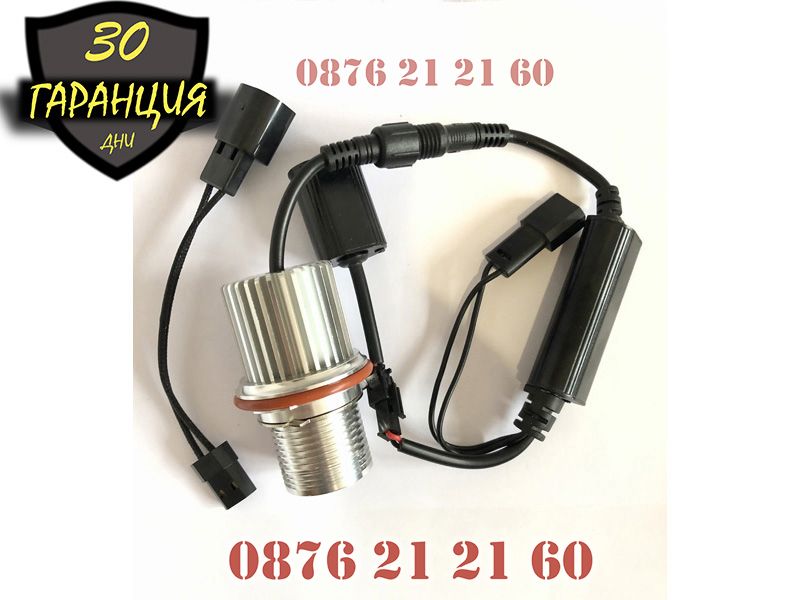 Най-мощните LED крушки за Angel Eyes на Bmw E39 E60 X3 X5 ЛЕД Ангелски