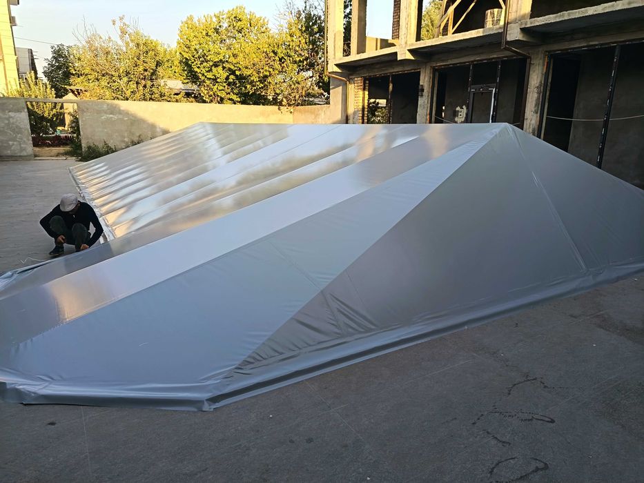 Банерь тенть Натягиваем баннеры бассейн навес забори с Bannera Basseyn