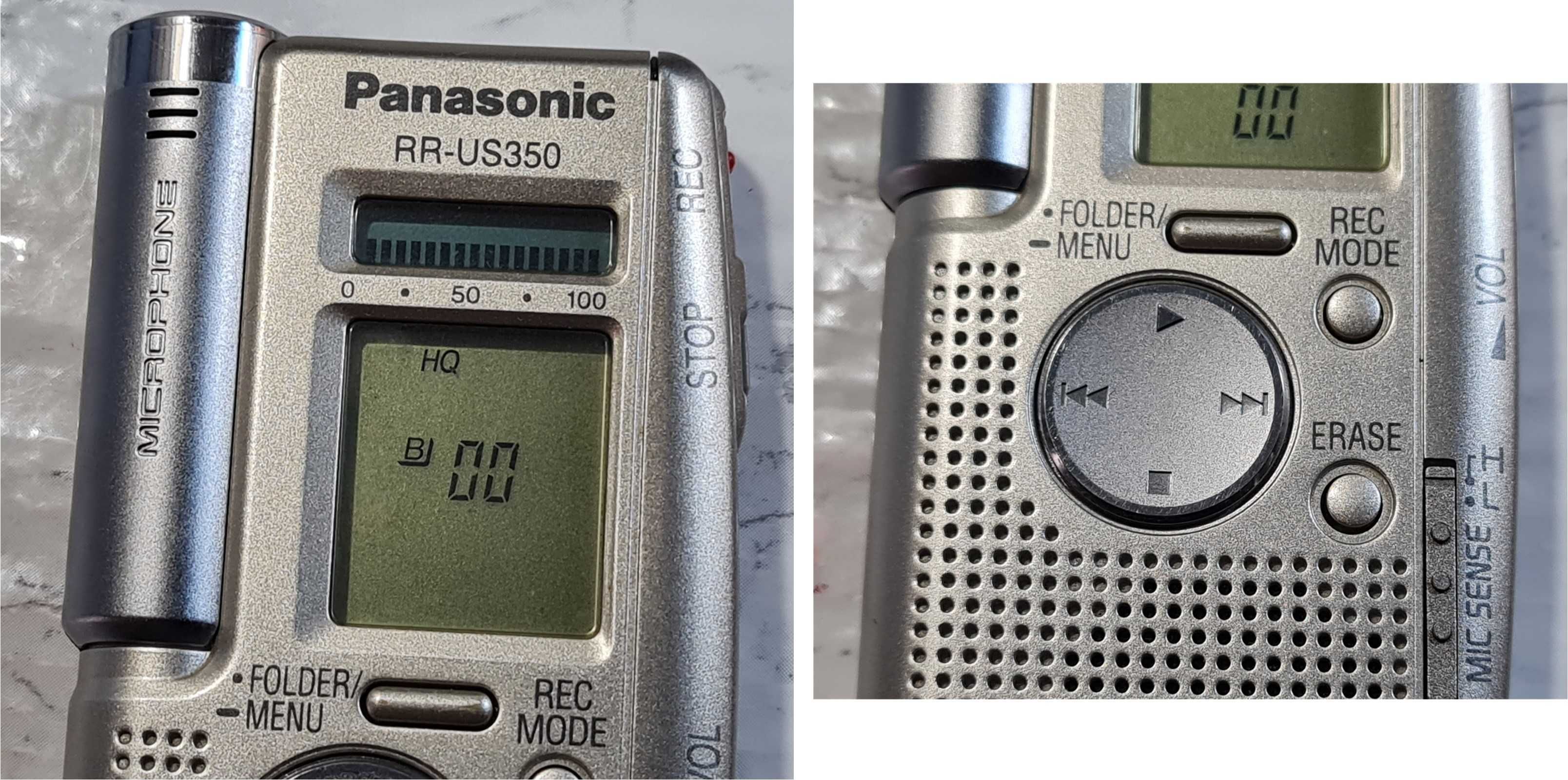 Reportofon japonez digital PANASONIC RR-US350 cu activare vocala si