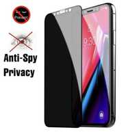 Folie Sticla HD GLare Privacy Curbata Neagra Iphone X XS XR XS MAX