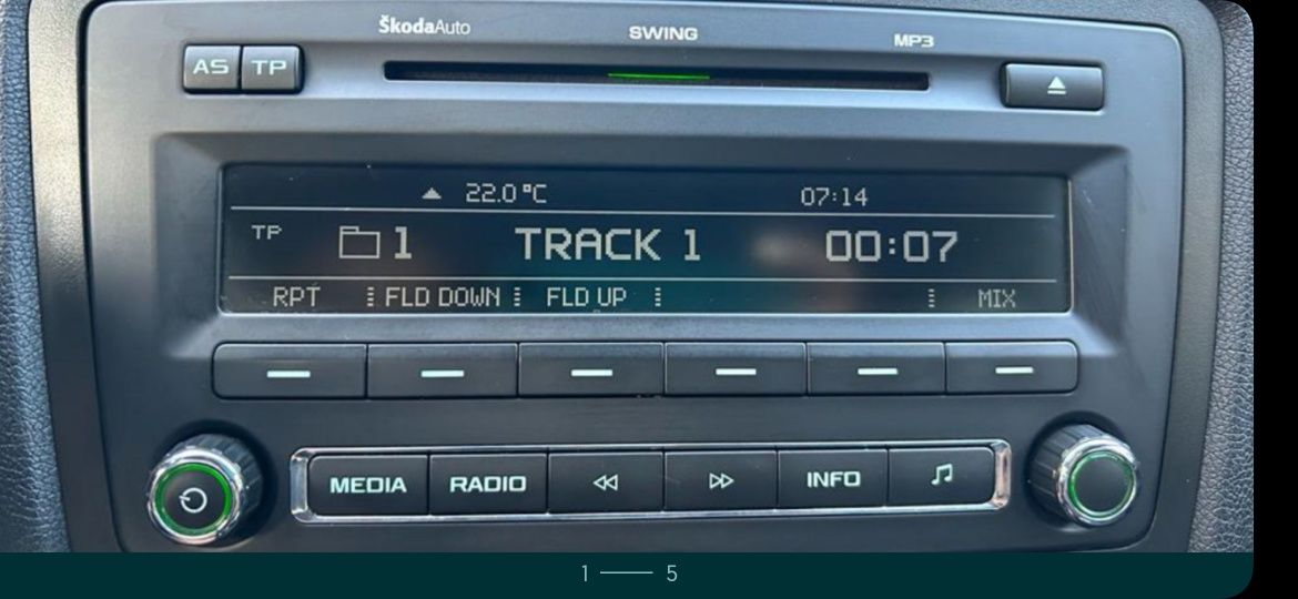 Radio -cd-mp3 +rama  skoda octavia