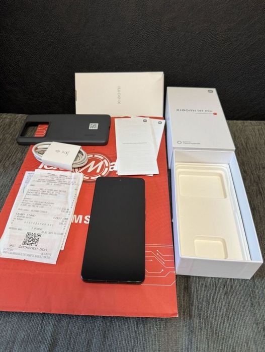 КАТО НОВ 512GB Xiaomi 14T Pro 5G Гаранция Техномаркет 2027 г. Black