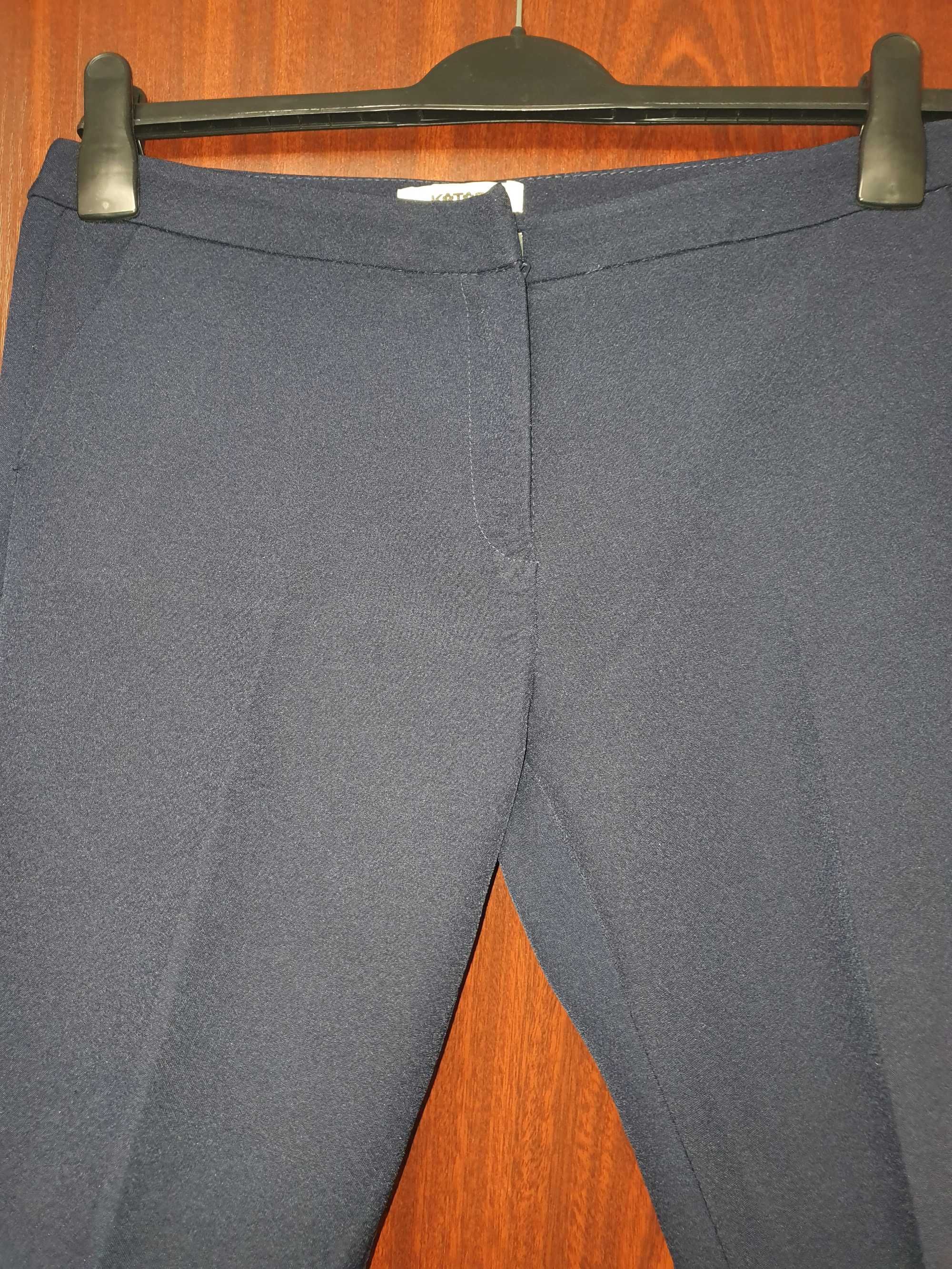 Pantaloni eleganti bleumarin Koton dama, 40