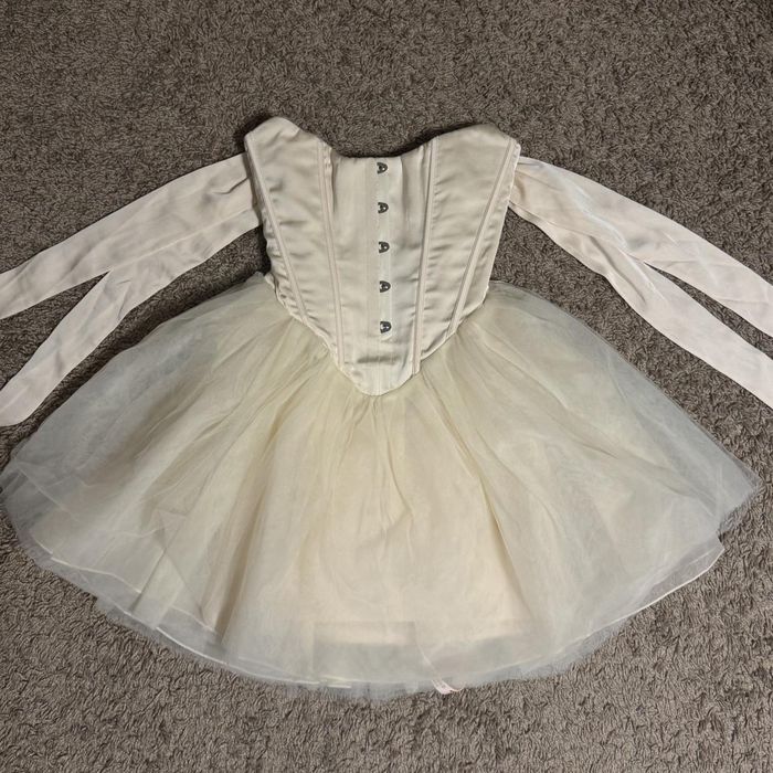 Rochie Oh Polly Reine Ivory crem balet corset tulle funde bej