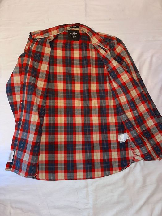 Cămașă de bumbac in carouri rosie H&M | Casual & Elegantă | Mărimea S