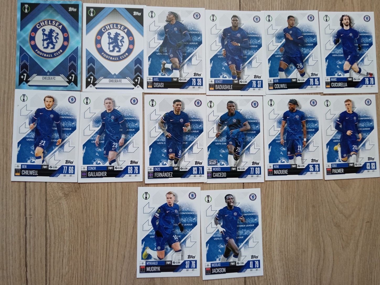 14 бр Карти Match attax CHELSEA
