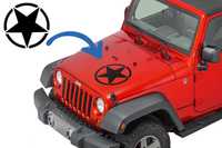 Sticker Stea Negru Universal Jeep, SUV, Camioane sau alte Autoturi