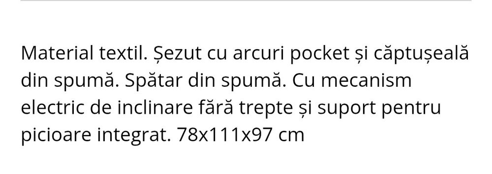 Fotoliu extensibil electric