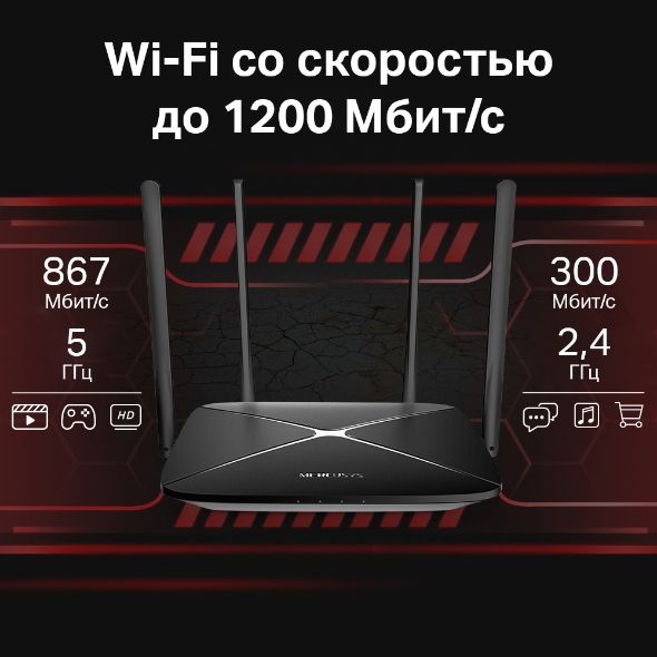 wi fi роутер AC12G 1300 Двух диапазонный гигабитный wifi router-sotila