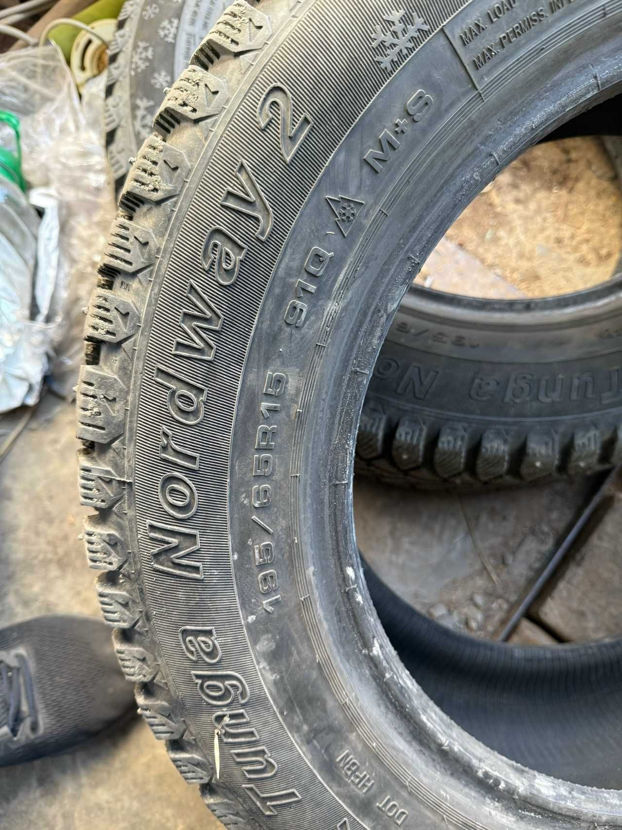 195/65R15 Зимние шины Cordiant и Tunga идеал состояние