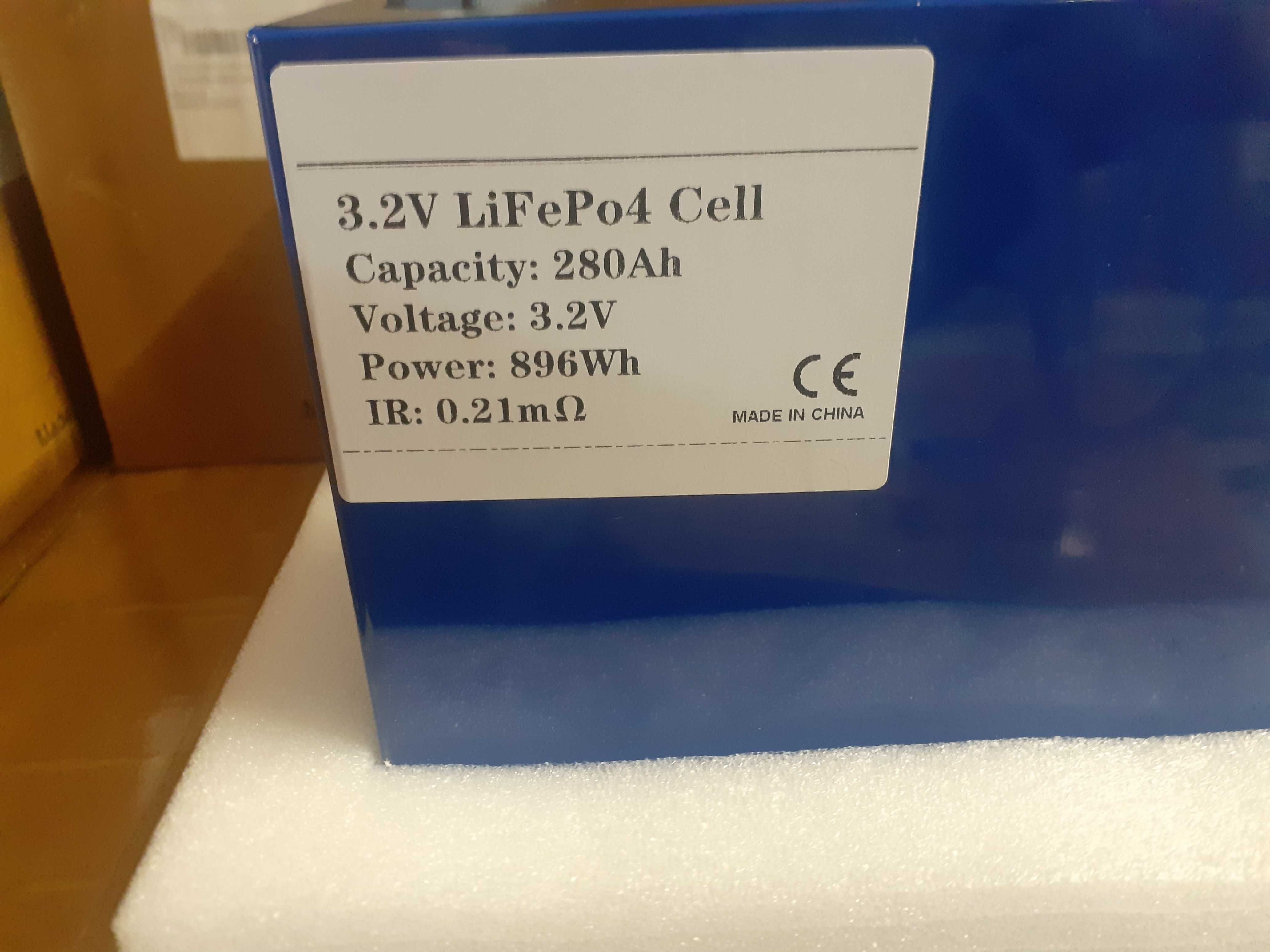 Celule LiFePO4 EVE LF280K putere 896Wh, pentru panouri solare
