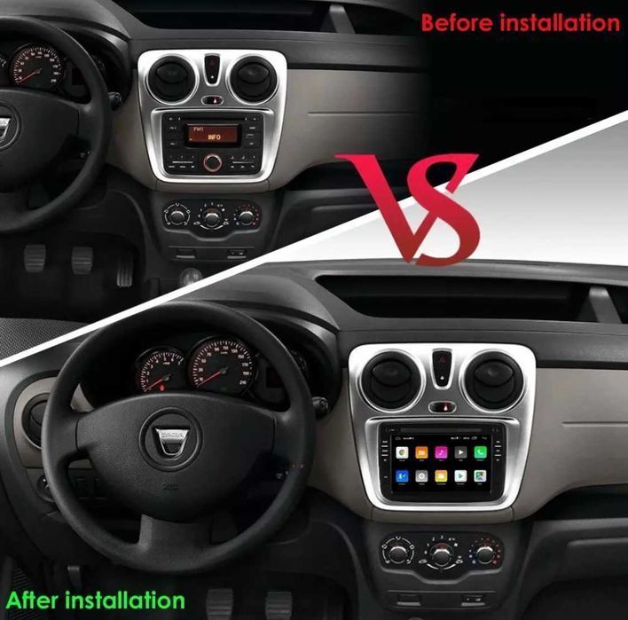 Navigatie Android Dacia Logan Duster Sandero 2 Lodgy Dokker Carplay