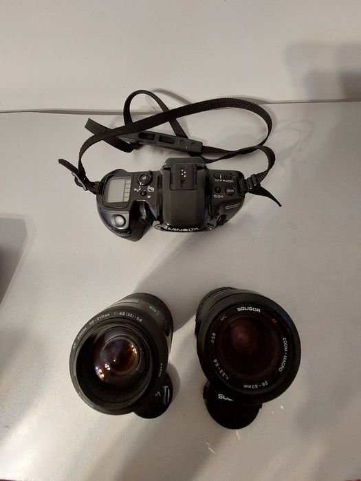 Aparat foto Minolta dynax 500si Obiectiv Minolta 70-210mm Soligor28-80