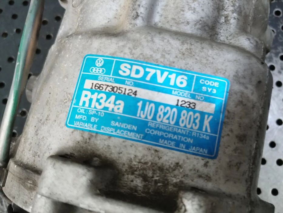 compresor clima ac 1.9 tdi audi a3 8l skoda octavia 1 seat leon toledo 2 vw golf 4 bora 1j0820803k