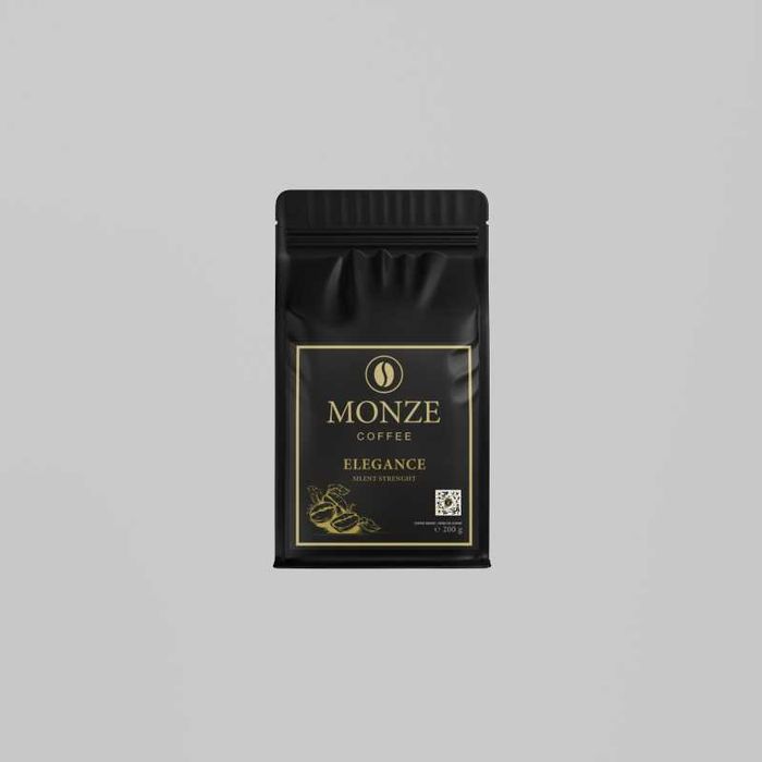 Кафе на зърна Monzé Elegance 100 % Arabica, 200 гр.