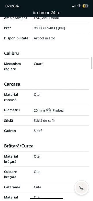 Ceas diamante Movado Eliptica Mother of Pearl Diamond Bezel