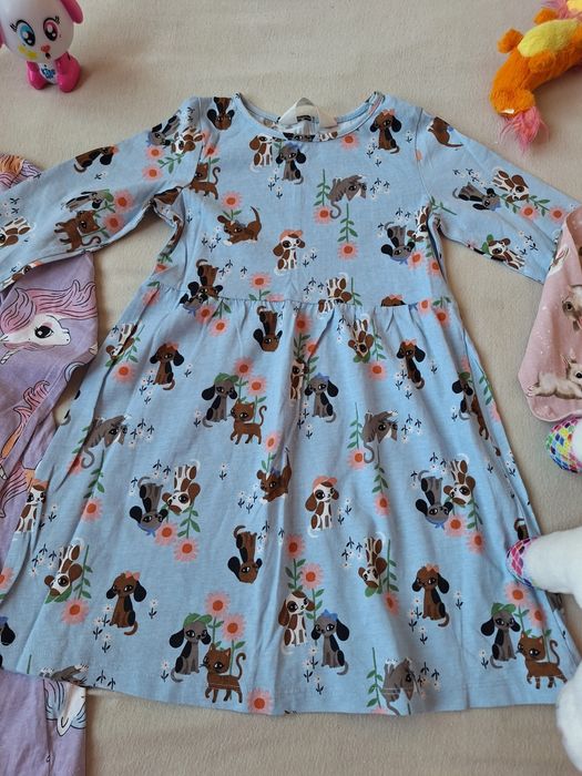 Нови роклички с дълъг ръкав размер 116 (5-6 години)