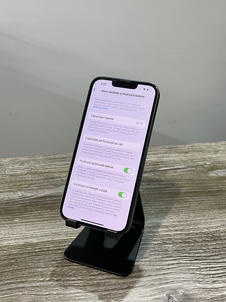 iPhone 13 Black, 128GB, Baterie 87%