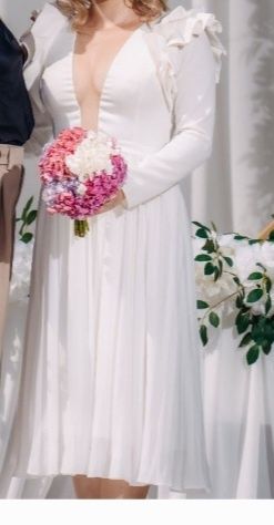 Rochie cununie civila alba