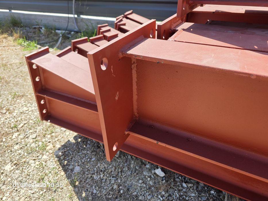 Structura Hală Metalica 25x12x6 , 300 m³, IPE 240 si 200,Ferme ,Stalpi