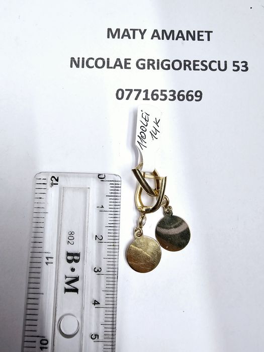 Maty Amanet Cercei din aur 14 k 2.62 g cod 228