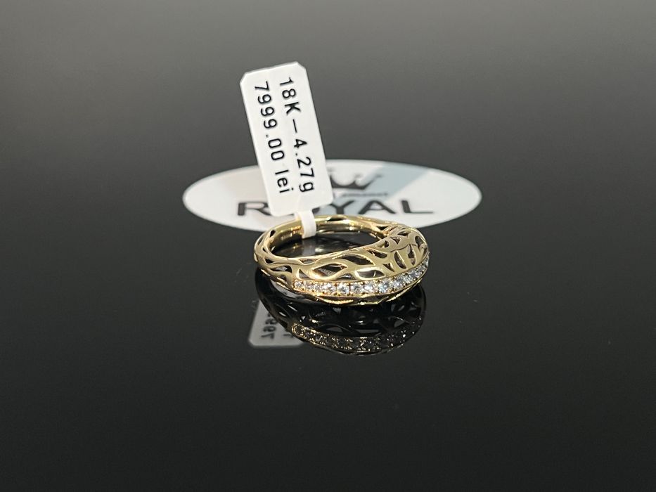 Bijuteria Royal CB : Inel dama diamante aur 18K 750 4,27 grame